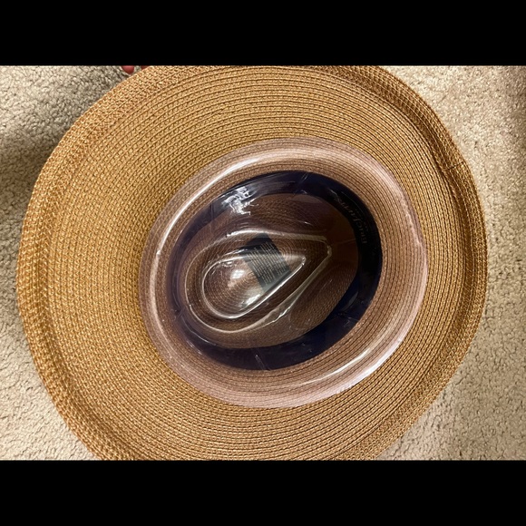 SOLD Eric Javits Daphne Hat Wide Brim SPF 50 Black/Natural - Picture 5 of 7